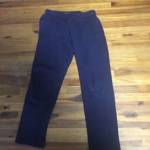 Navy blue girls joggers super fuzzy inside - Picture 5 of 8